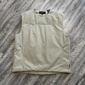 French Connection FCUK Quilted Nylon Vest Beige L